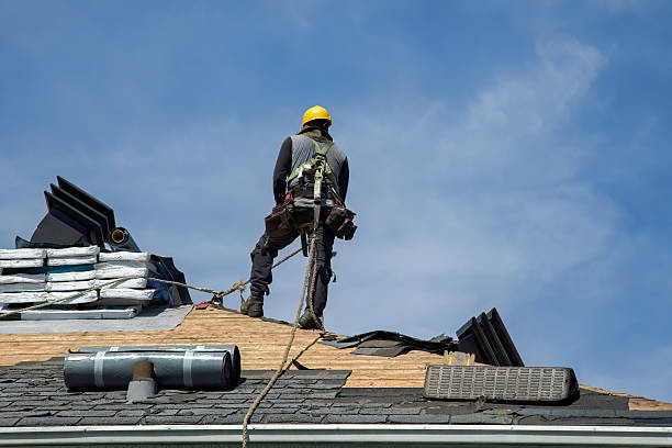 Professional Roofing technician working in Milford, MI